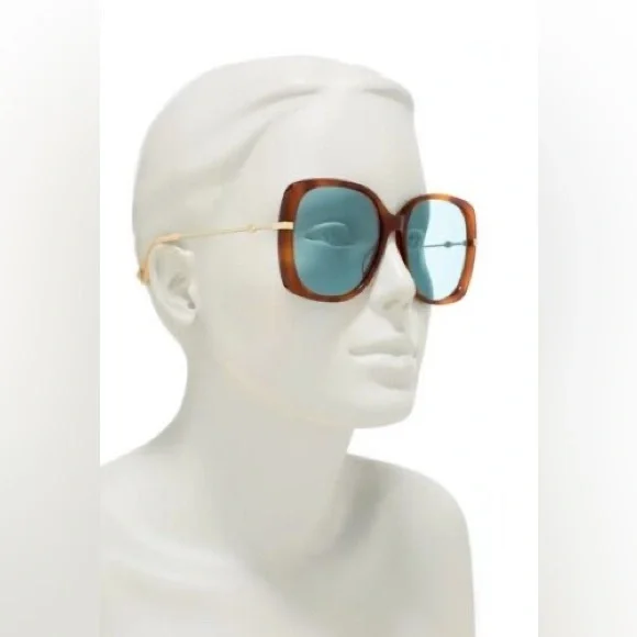 Gucci | Accessories | Gucci Oversized Square Tortoise Shell  display picture 2